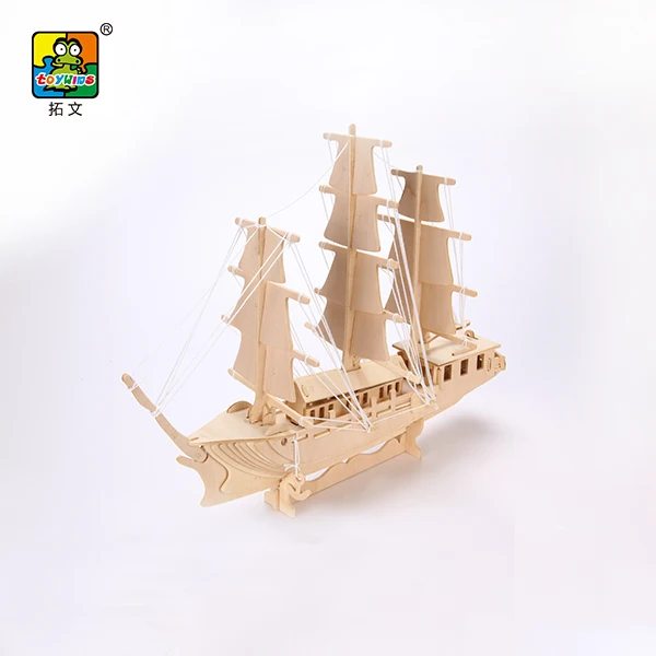 Diy 3d wood puzzle Ship Model Kit Wooden Assembly Toy cruise ship model wood boats Crafts Merchant Ship Boat Model for Teenage