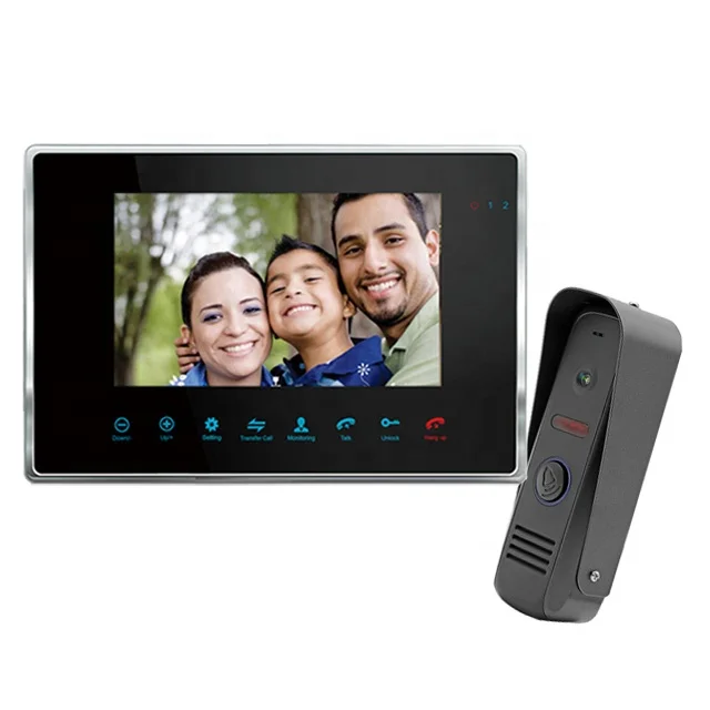 Система видеонаблюдения для умного дома, видеодомофон, дверной звонок, поддержка 2 вызовов, 4 внутренних монитора, 2 камеры видеонаблюдения