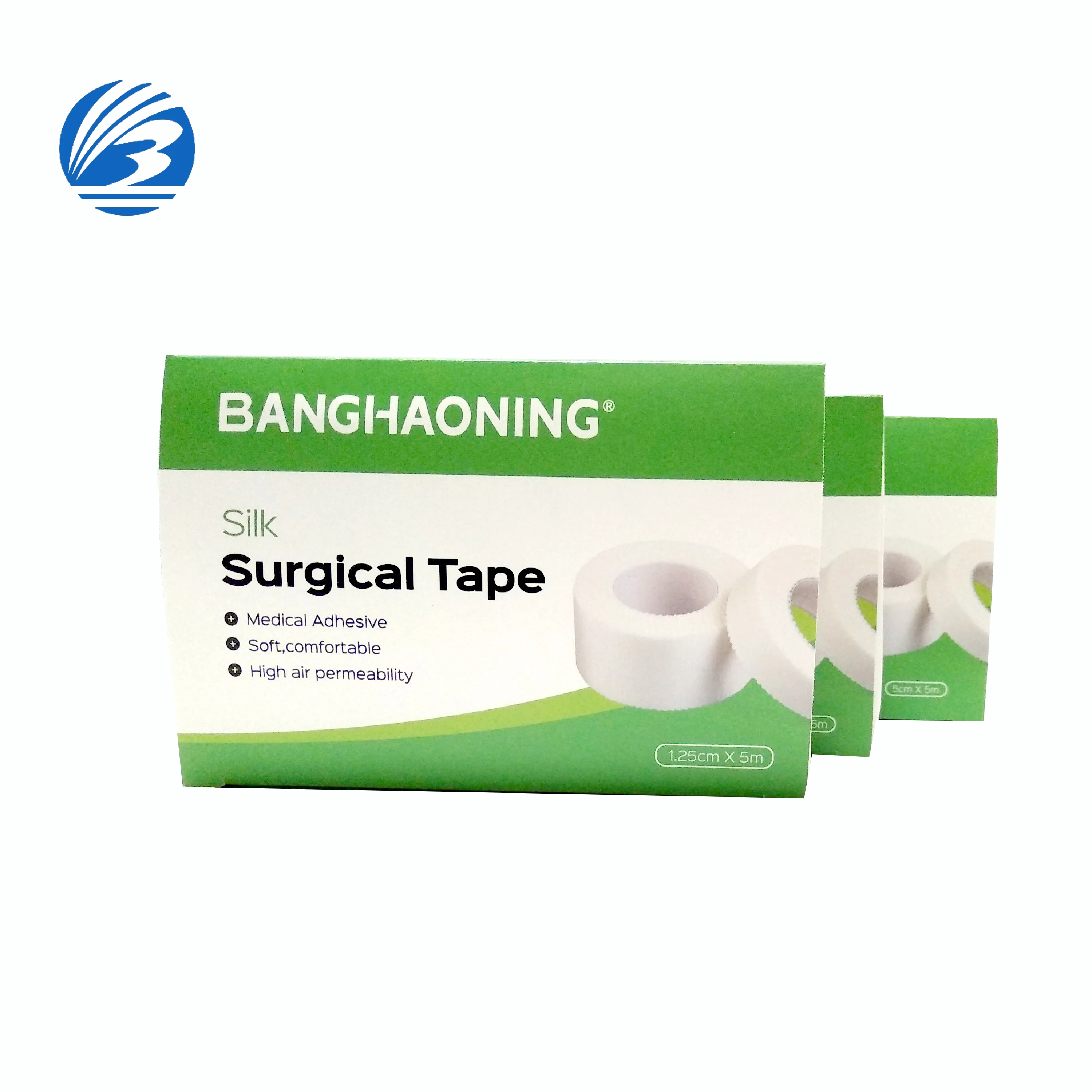 CE ISO 1.25cmX5m New medical consumable surgical disposable white Silk micropore Tape