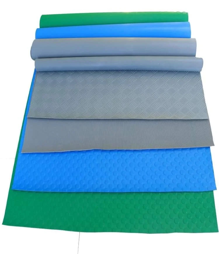 SD Surface Round Button Anti Slip Rubber Sheet Flooring Mat