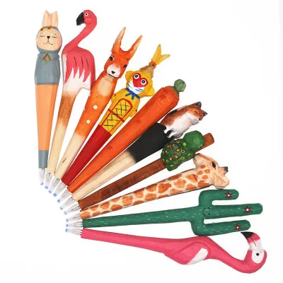 
 Оптовая продажа, креативная ручка для резьбы по дереву в виде животного  