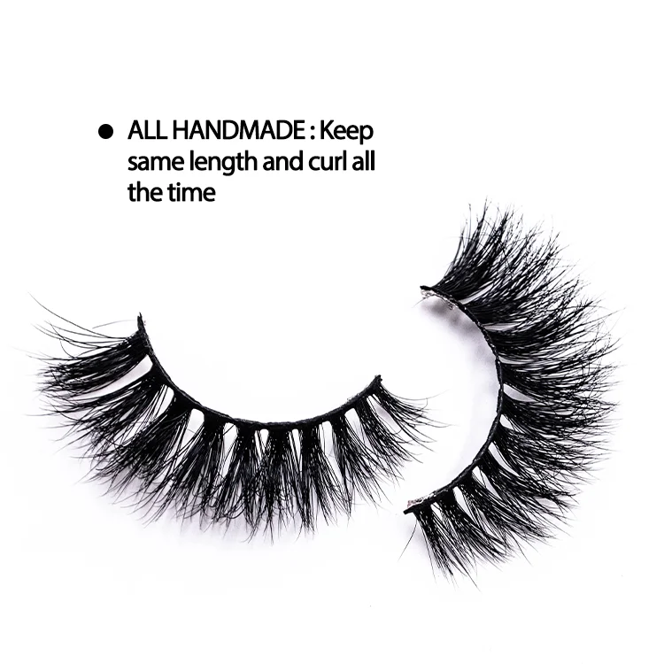 
Top Qingdao Eye Lash Manufacture Mink Eyelash 5d 6d Custom Eyelash Packaging 