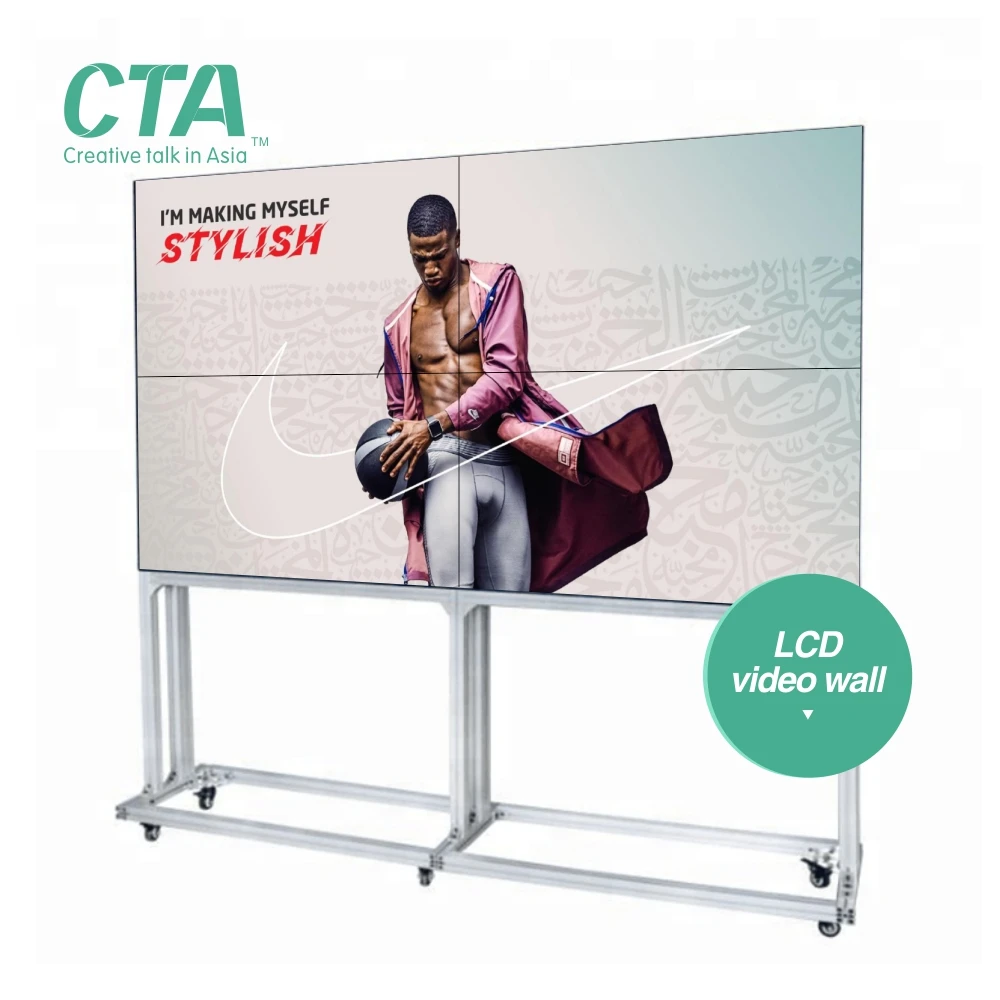 Simple solution 2x2 1x3 3x3 lcd video wall with controller