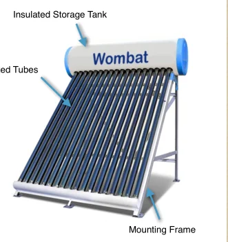 
Apricus Pressurized Vacuum Tube 240L Solar Water Heater Residential Use 