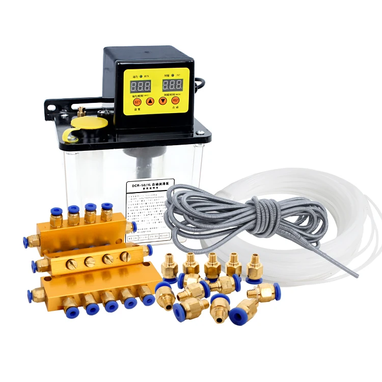 CNC engraving router machine electric oil lubrication pump