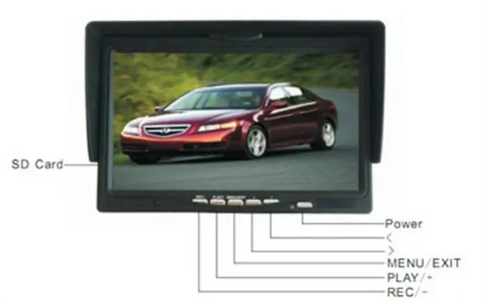 Handheld Under Carriage Bomb Check with 7 inch TFT-LCD Inspection Camera V3D