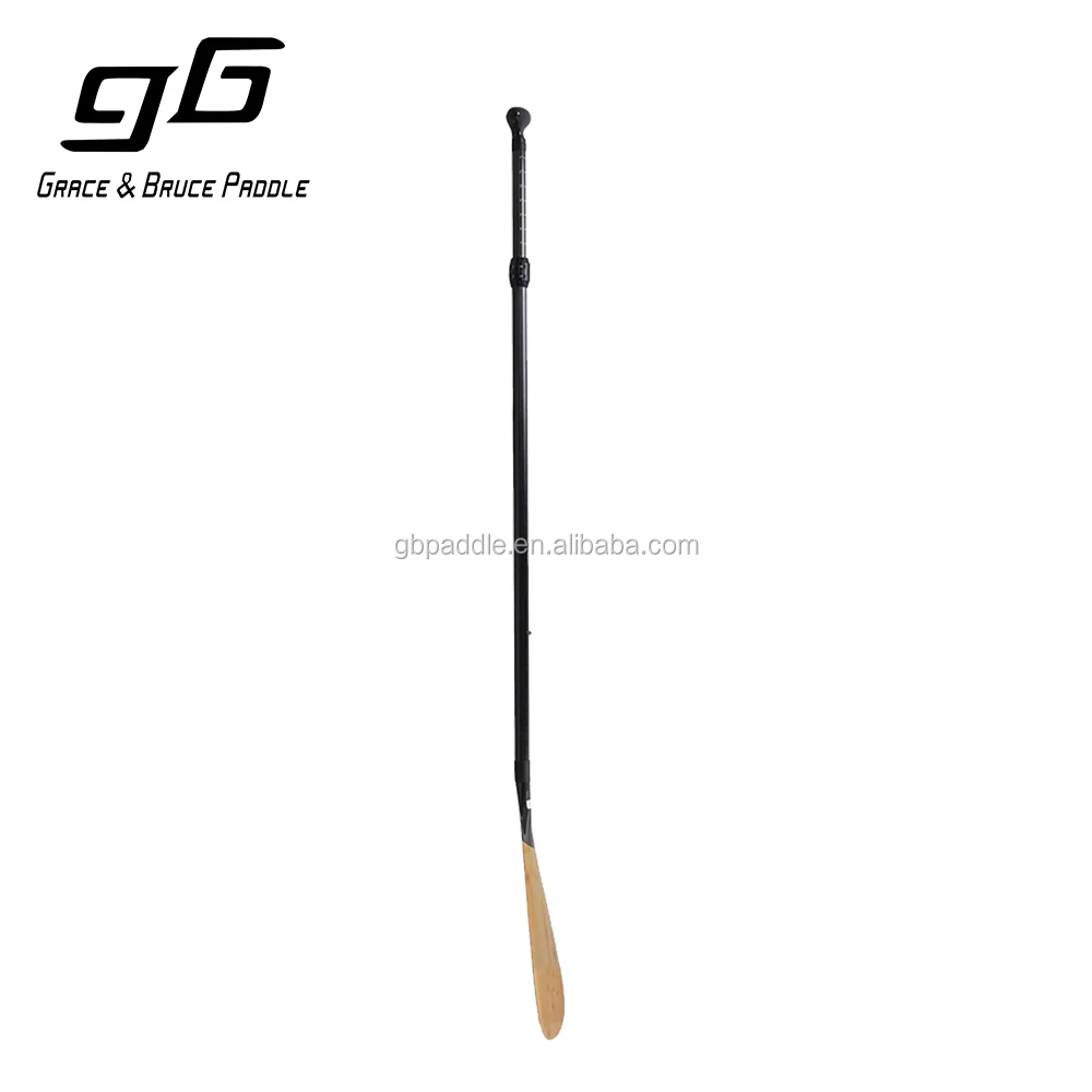 watersport SUP paddle Bamboo veneer blade 3 piece adjustable paddle for surfing