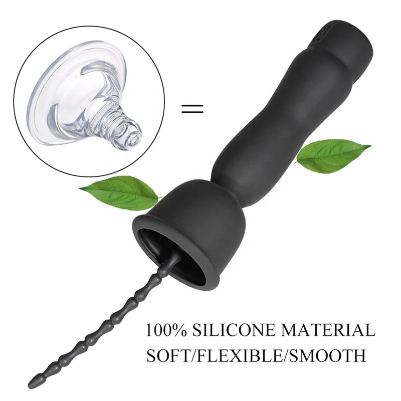 
Urethra Vibrator For Men Pure Silicone Vibrating Penis Plug Vibes Sounds For Male Gay Men Sex Toy Prostate Massager 