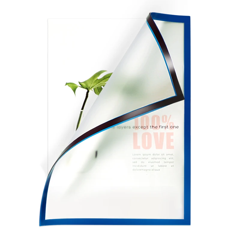 Info frameA4 A3 Magnetic file Frame with infoframe OEM welcome document case magnetic PVC display files magnetic document window