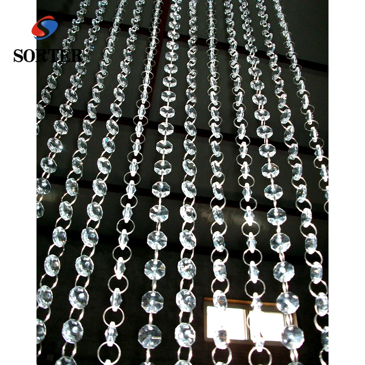 Хит продаж, занавески с хрустальными бусинами для украшения гостиницы, офиса или дома, занавески с подвесными дверными бусинами на Рождество