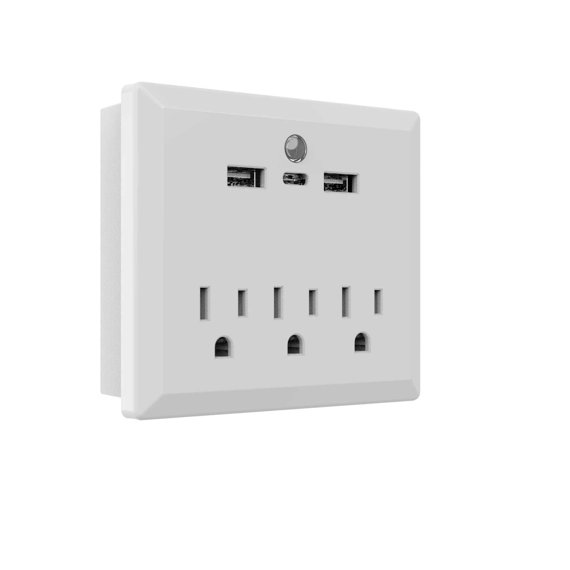 Автоматический сенсорный ночник Настенный разъем питания USB с функцией USB зарядки