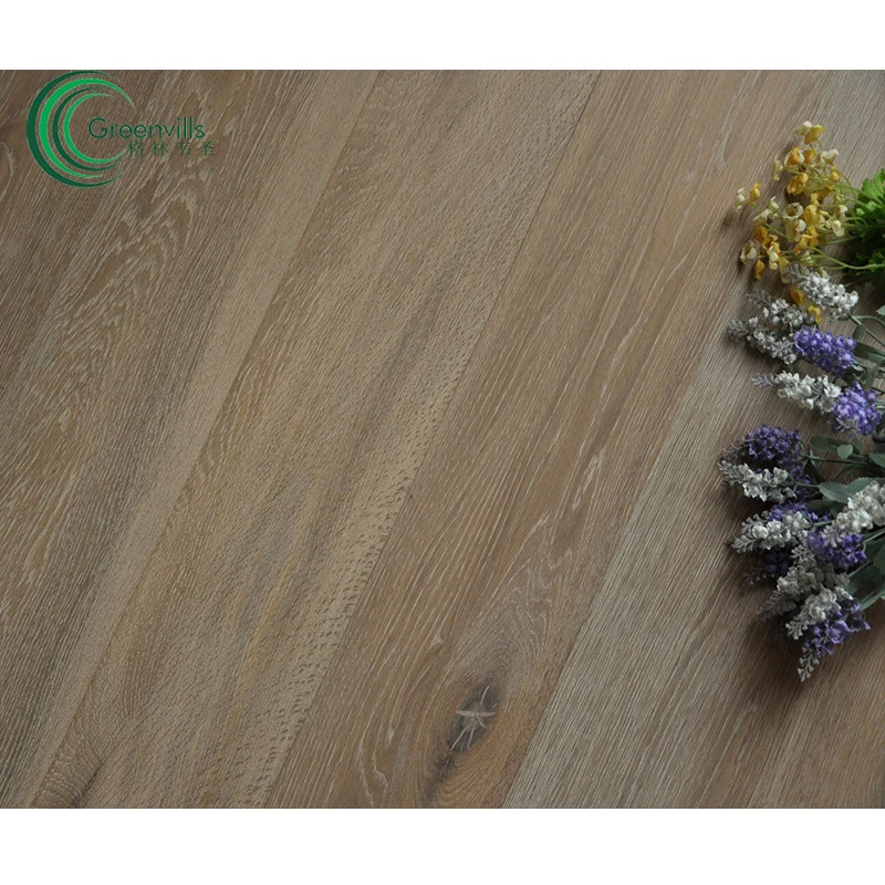 
3 layer morning light flooring oak parquet engineered wooden flooring 