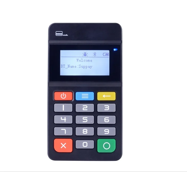 Лучшая цена для мини точки продаж pos терминал Bluetooth MPOS с PCI, EMV, VISA, мастер, с Bluetooth Wi Fi соединения MP45