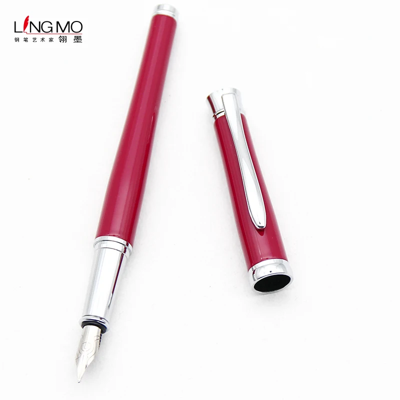 Lingmo Luxury Gift Personalised Metal Fountain Pen with Custom Logo OEM Design Pen