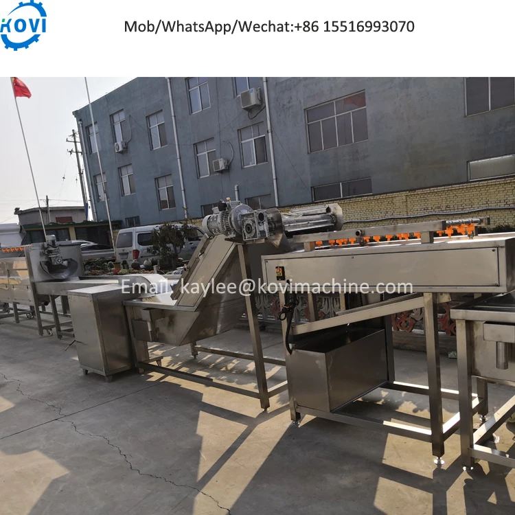 Full automatic  packing machinery frozen french fries machine price of potato chips production line