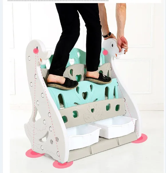 
home use baby shelf with storage box of plastic material big capacity 