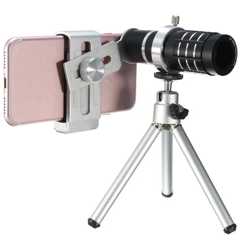 Good Quality 12X Zoom Telephoto Lens for Smart Phones 4 Colors