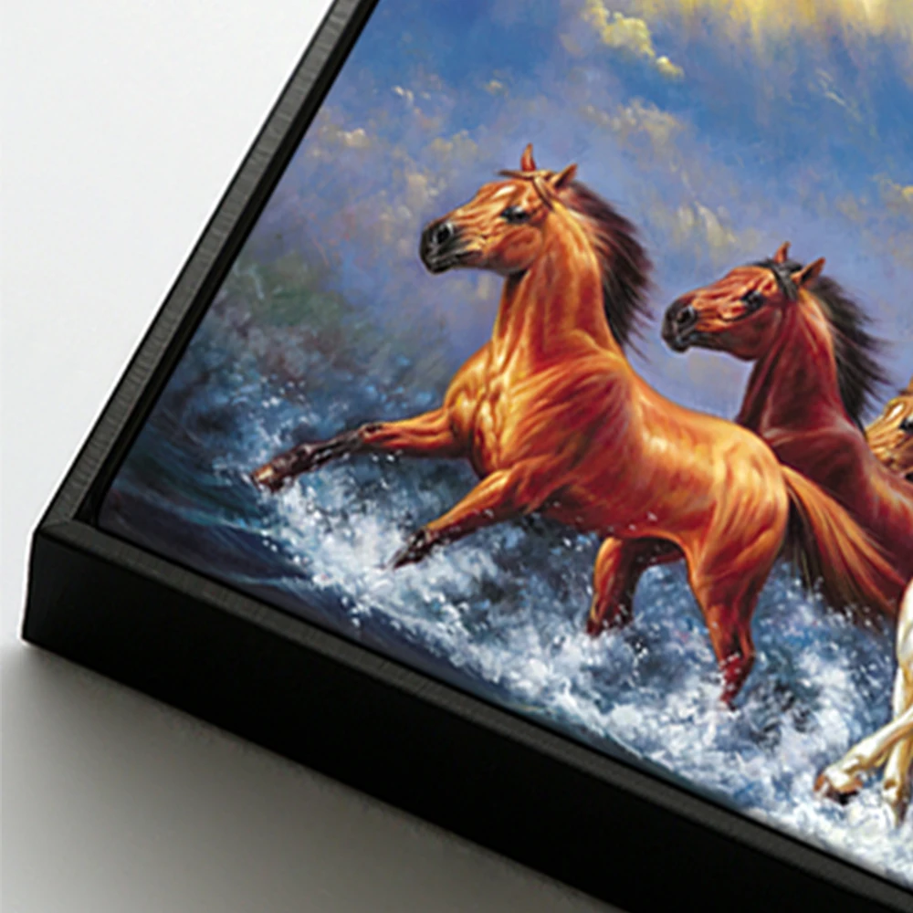 Custom canvas wall art home goods original famous oil paintings with horses