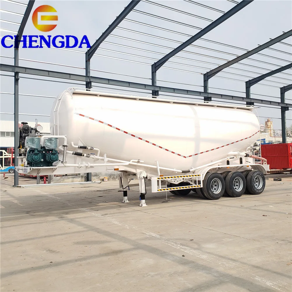 China High Quality better price 3Axles 45CBM Cement Vacuum Truck