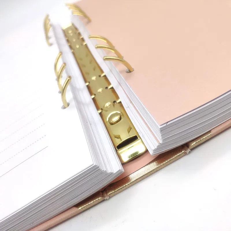 2021Custom Printing Paper Ring Binder Weekly Monthly Planner Organizer