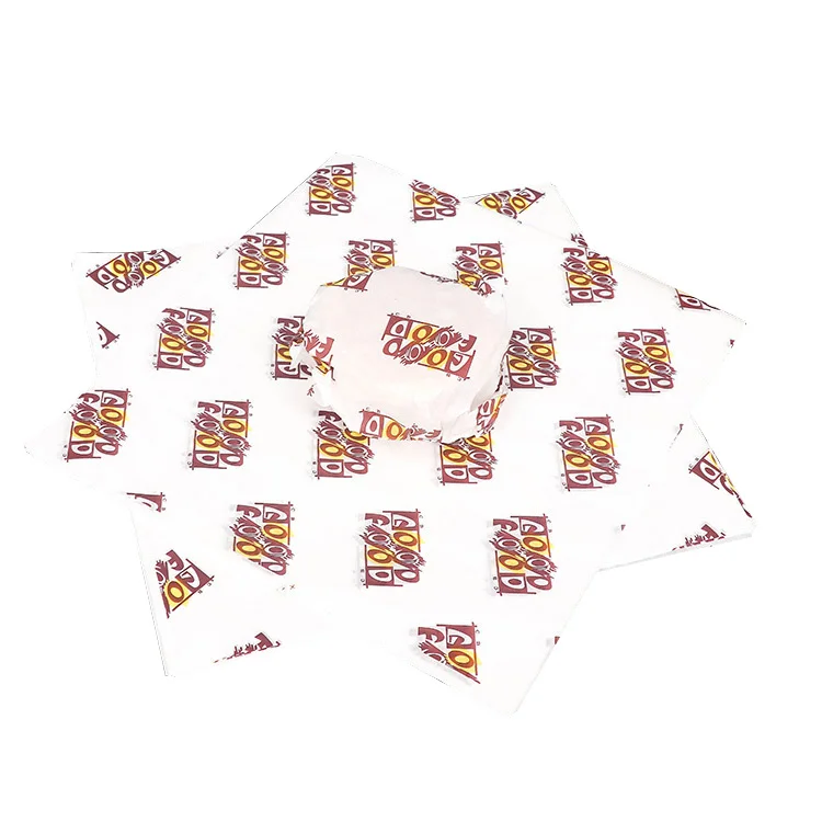 
Biodegradable sandwich wax wrapping paper greaseproof burger food grade packaging paper 