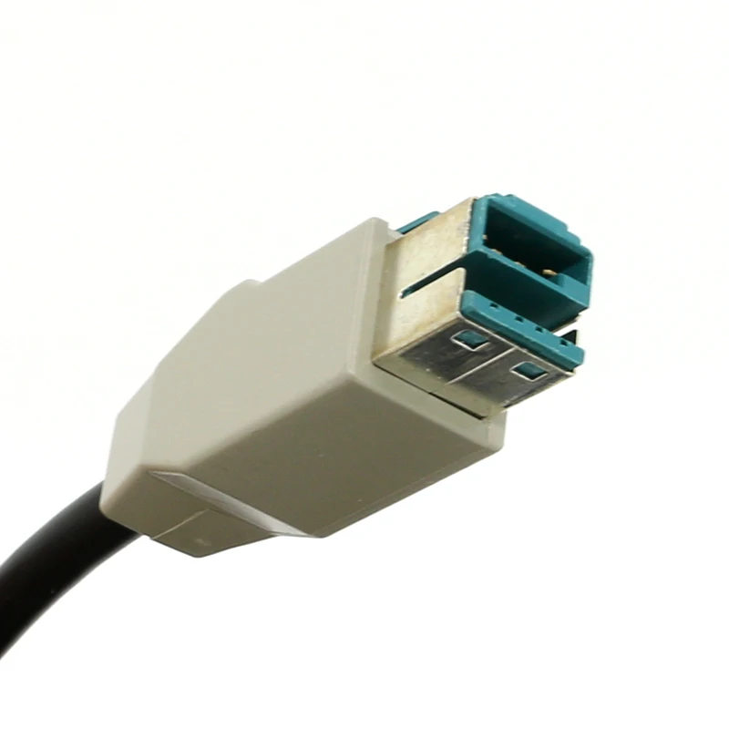 12v powered usb to rj 45 barcode scanner usb cable for POS system machine