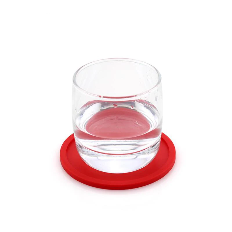 10CM Round Black High Quality Silicone Cup Coasters for Drink