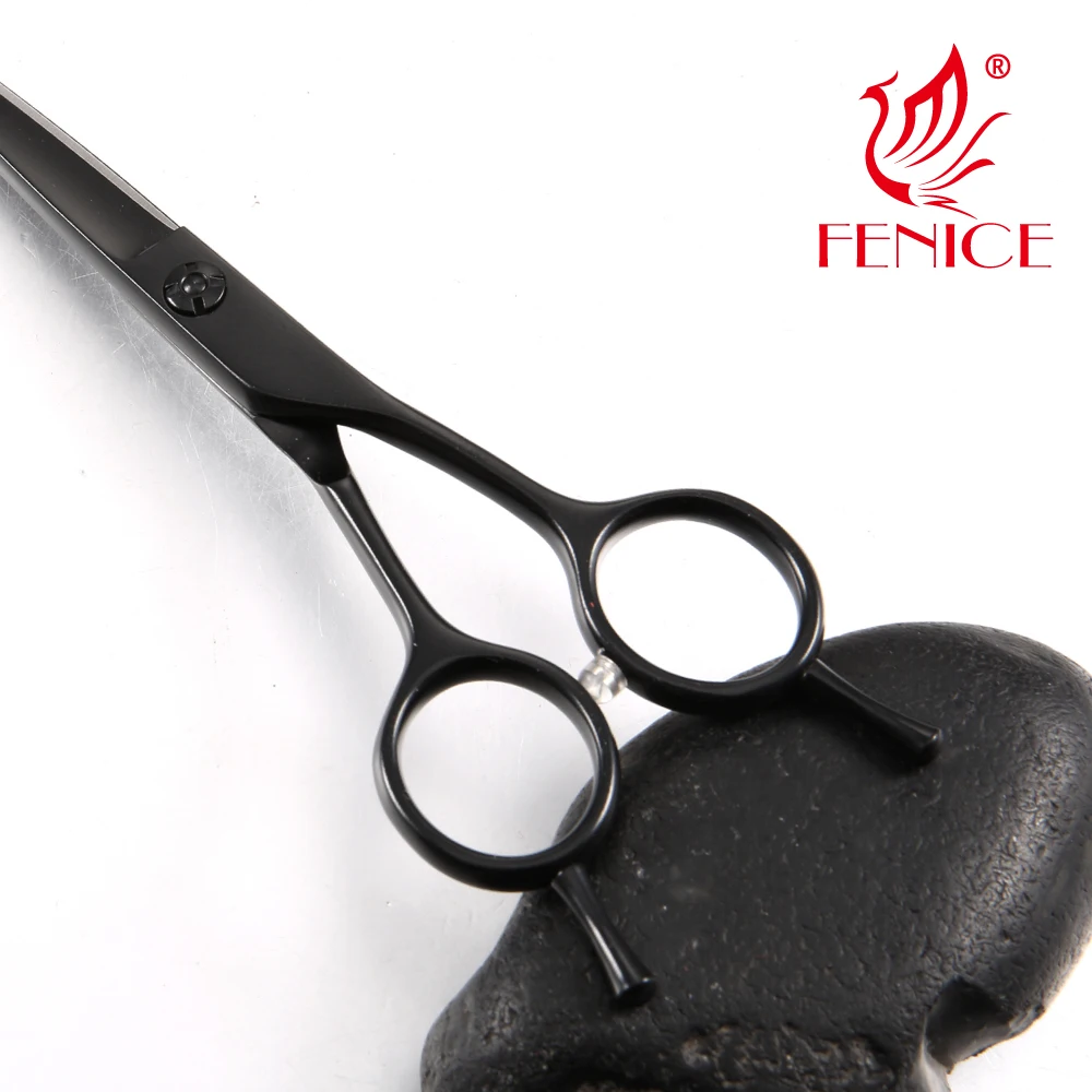 Fenice Black Titanium Hair Cutting Scissors Professional 440c Stainless Steel Hairdressing Shears