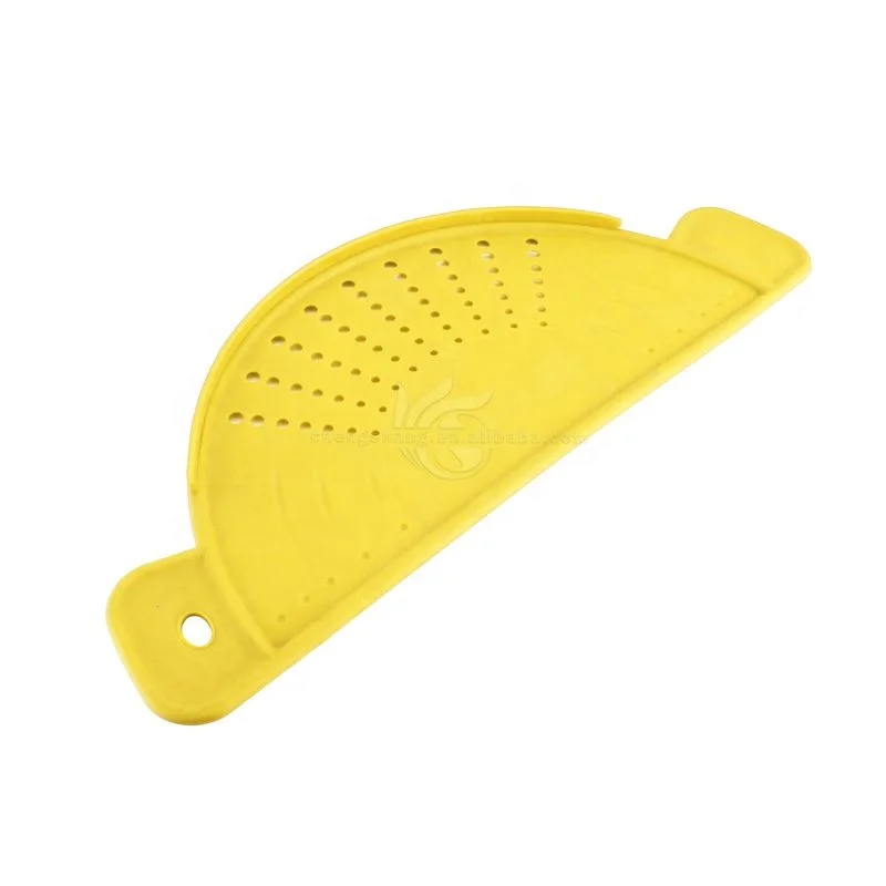 Pot Strainer with Handle Food Strainer Spaghetti Pasta Sieve Alternative Kitchen Gadgets Strainers Flat Colander Pasta Drainer