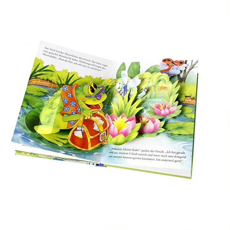 Kids 3D Pop Up Animal Sound Book Customize PET Film Sound Board Book