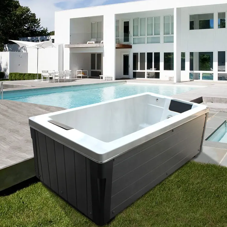 
Jazzi Balcony Acrylic Outdoor Freestand 2 Person Mini Hot Tub 