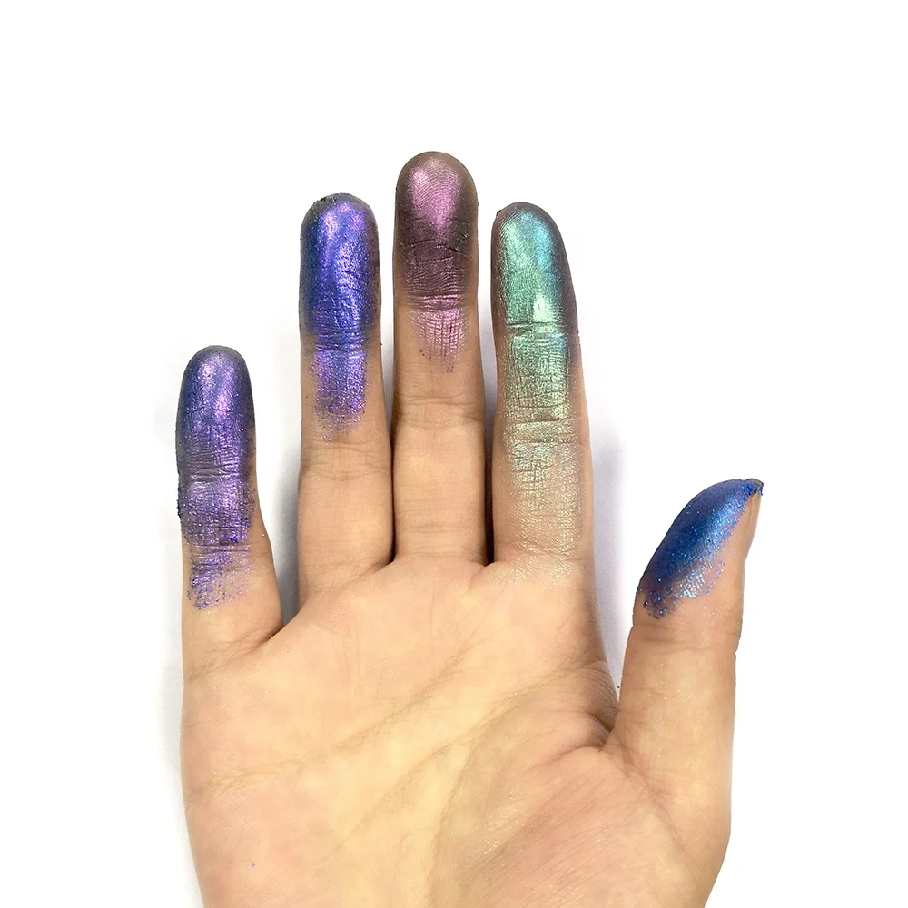 Trending 2019 Wholesale Single High Pigment Loose  Neon Chrome Chameleon Eyeshadow Private Label