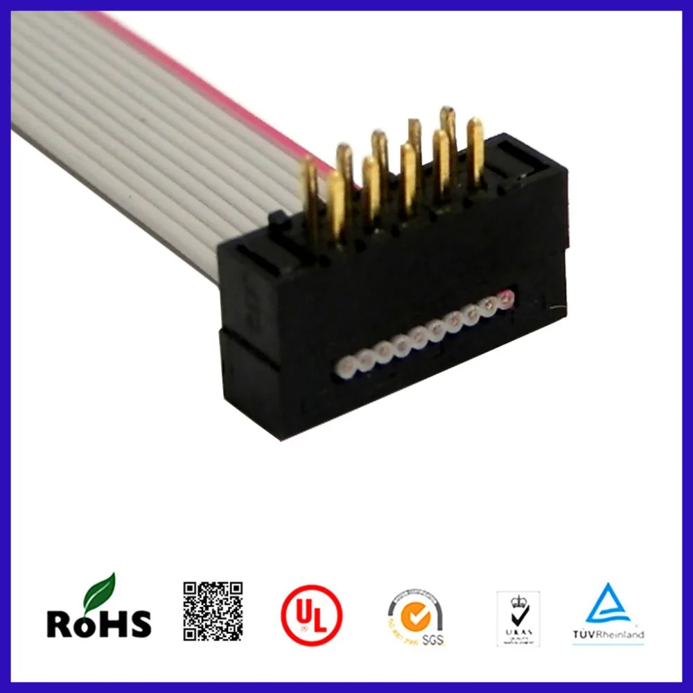 1,27 DIP разъем, 1,27 IDC разъем, 0,635 плоский кабель