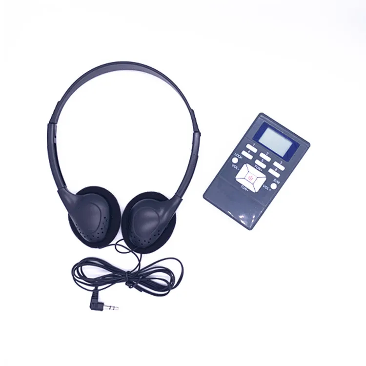 Without Microphone Recyclable Conference Meeting USE Wired Plug In Airline Headphone