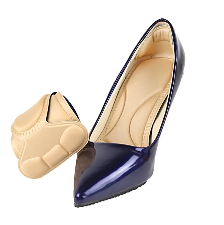 Cheap 3D Super Comfort Breathability Sponge Foam Massage 2 in 1 Insole with back heel l for highheeled shoes