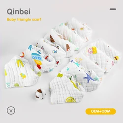 Organic Cotton  Infant Toddler Drooling bibs  baby soft  bibs muslin baby bibs