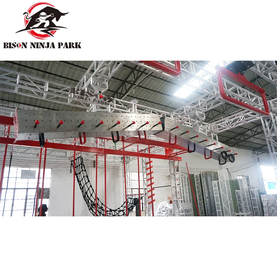 Popular Durable Safety Customized American Obstacle Course Set Kids Ninja Warrior Indoor