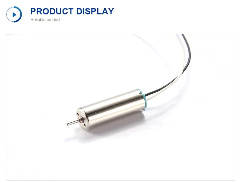 JL-0720 DIY SMALL ELECTRICAL MOTORS  7x20mm  DC 4.2V 43000RPM 70mA Coreless Motor