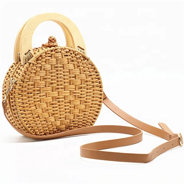 Оптовая продажа, новый стиль, женский клатч, плетеная Сумка из бамбукового ротанга, плетеная Сумка ручной работы, большая сумка-тоут для лета, пляжная сумка через плечо