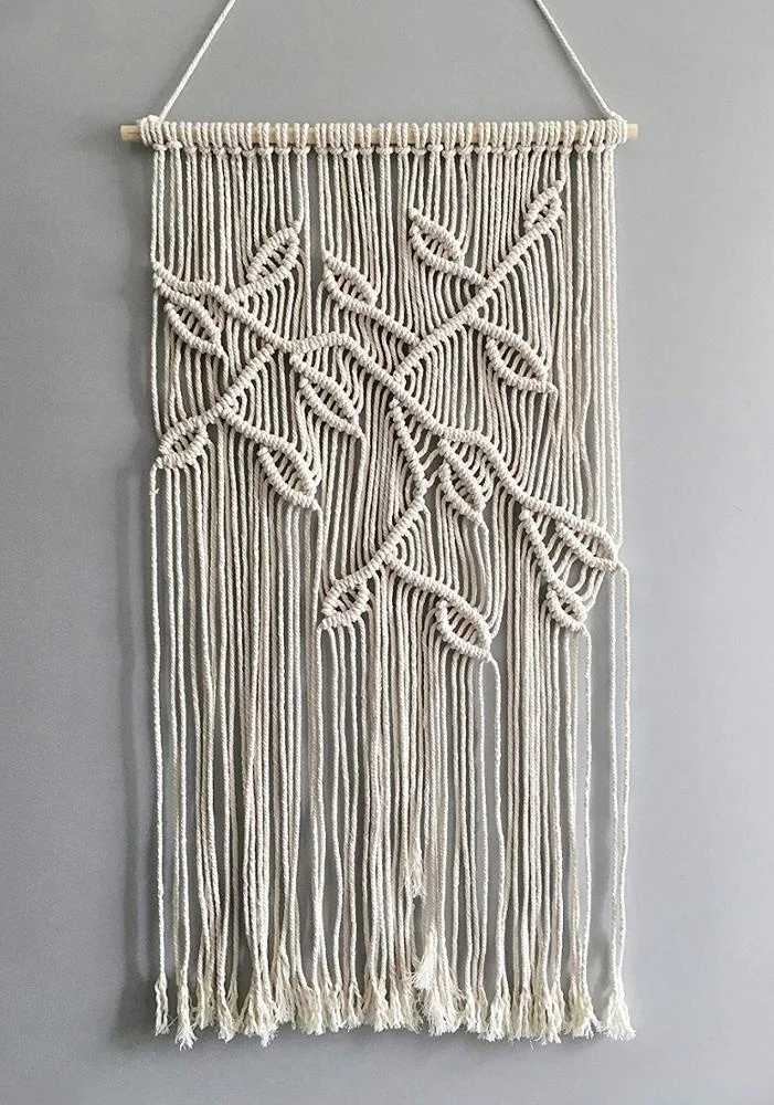 100% Organic Nordic Tapestry Home Accessories Hand Made New Design 2019 Macrame Wall Hanging Design Bedroom,living Room Fabric