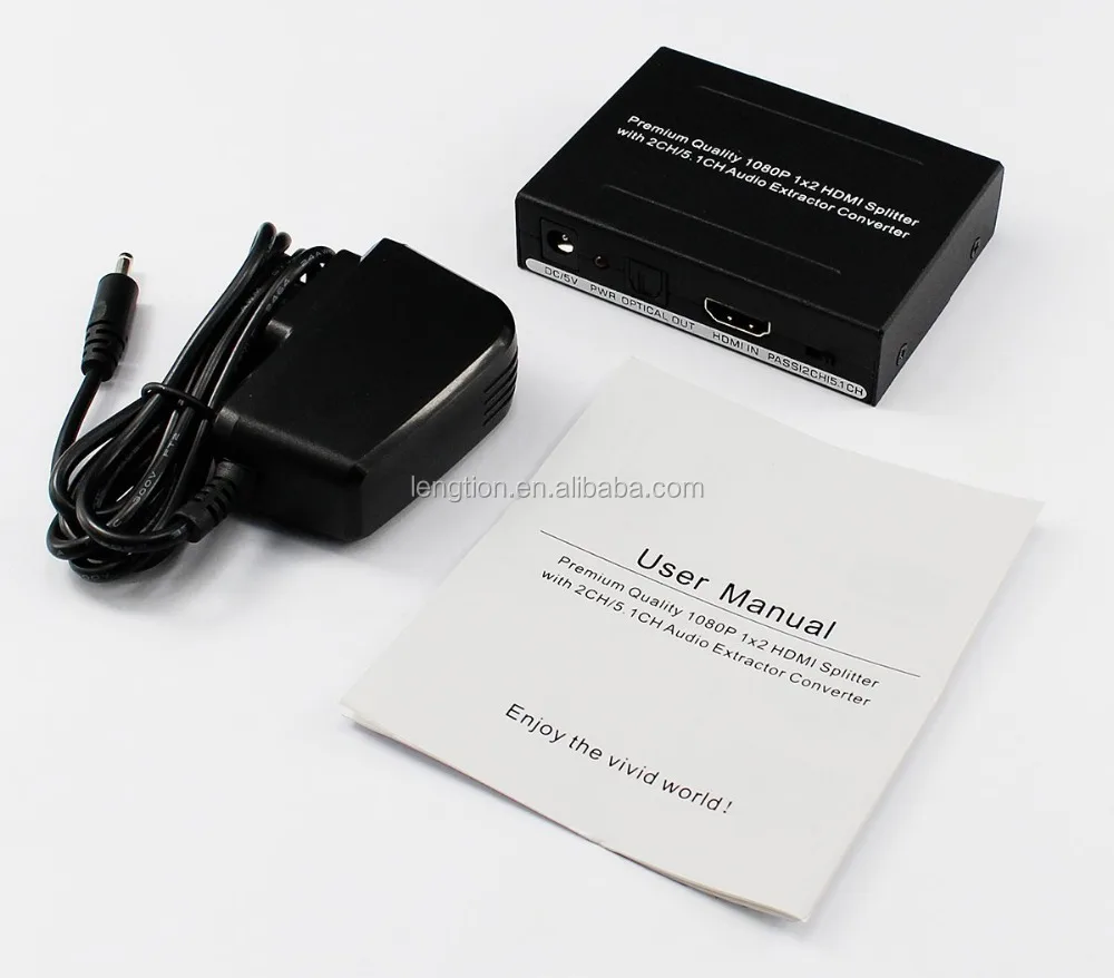 HDMI Splitter 1x2 с оптической RCA аудио выход 1 в 2 сигнал дистрибьютор поддержки 3D для PS4 Xbox One DVD Blu-Ray плеер