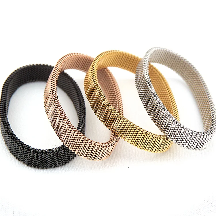 Bracelets, Bangles Jewelry Direct Factory Price stainless steel Elastic mesh bracelet for Men and Women