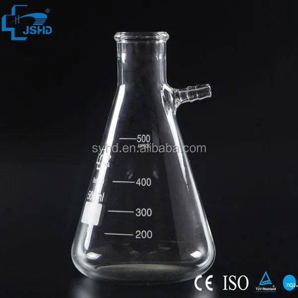 Лаборатория ясно фильтрации колба с боковой tubulature