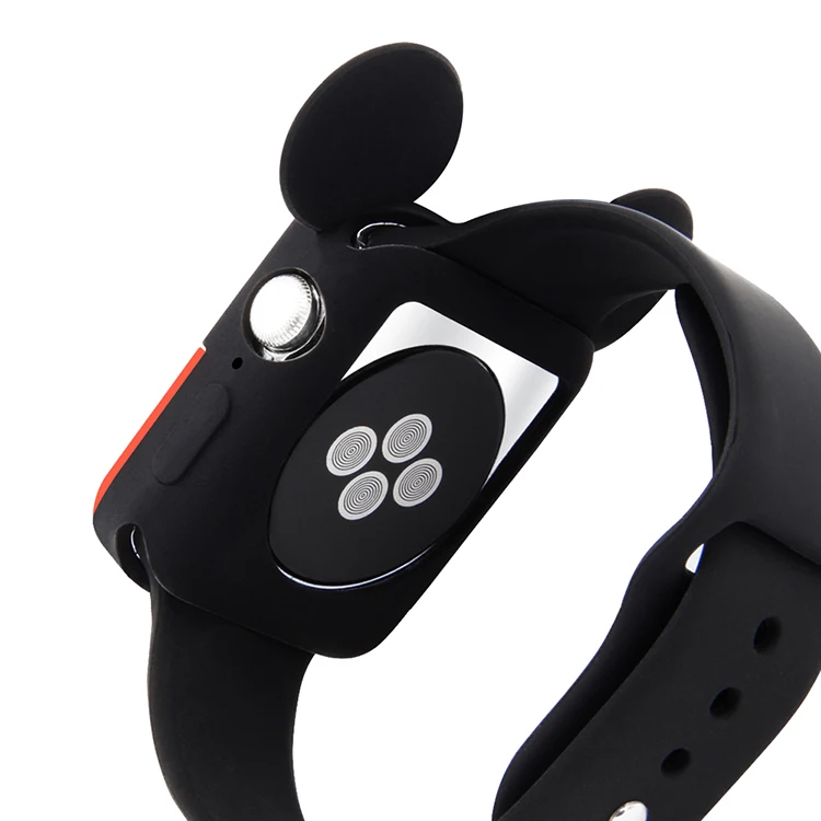 
Fashion Cute Cartoon Mickey Ears Cover Soft Silicon Protective Cover For iWatch Case 