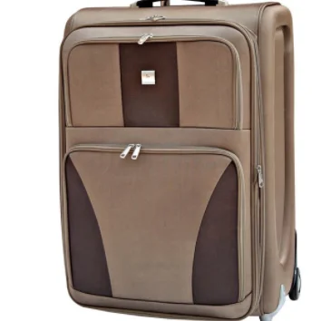 Fashion beautiful trolley suitcase trolley soft case luggage set for 4 wheels