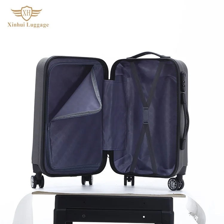 Cheap trolley luggage suitcase sets promotional bags abs cover hard suitcase from china