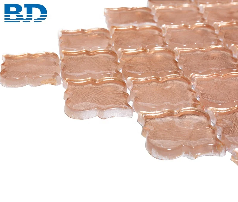 Wholesale Arabesque Style Copper Lantern Mosaic Tile Glass