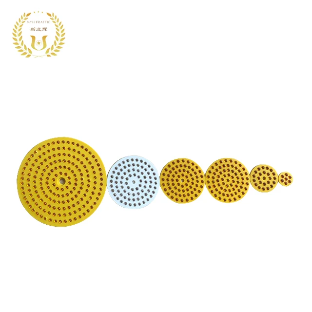 Road stud use colorful glass beads plastic reflective material reflector