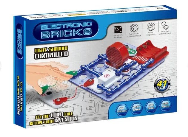 DIY educational toy science  electronic circuits toys  assembly electronic building block plastic toy for kids