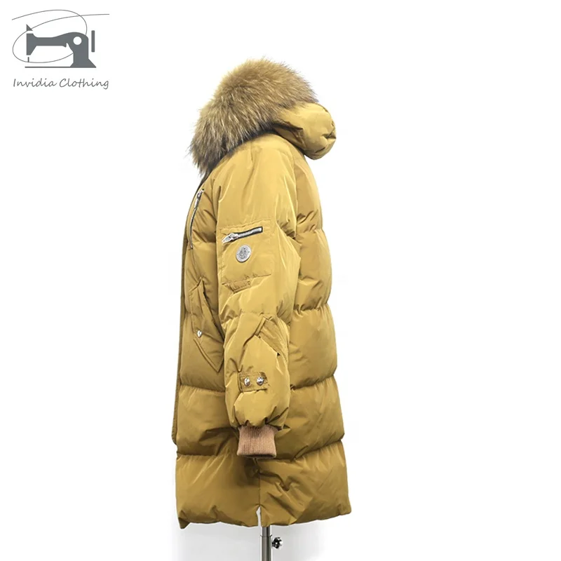 
Yellow High Shine Puffer Coat Women Jacket Cool Padded Winter Wear Women Coats Down Jackets 